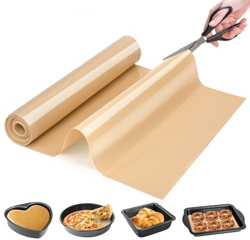 Silicone Baking Mat Roll - Best German Silicone - Heat Resistant Baking Macaron Bread Mat, Non-stick Pastry Mat, Reusable Dough Rolling Mat, Non Slip Countertop Protector Mat, Counter Mat, Oven Mat