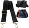 Navaris Handtaschengurt 75-138cm - Tragegurt für Handtasche - Taschengurt zum Wechseln - Taschenriemen - Handtaschen Gurt Trageriemen - Schultergurt für Taschen in Schwarz