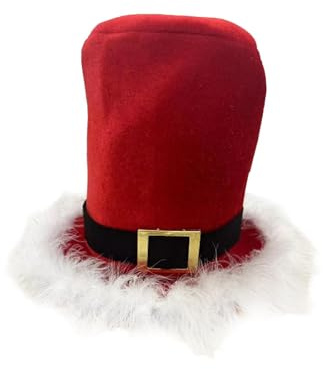 Harilla Weihnachten Zylinder Hut Weihnachten Hut Männer Frauen Kopfschmuck Leichte Kreative Santa Claus Hut Weihnachten Kostüm Zubehör für Cosplay