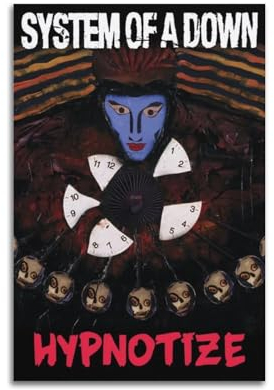 Terp Poster SYSTEM OF A DOWN, Wandkunst, Geschenk für Freunde, Schlafzimmer, Wohnzimmer, Dekoration, modern, ästhetisch, ungerahmt, 30 x 45 cm