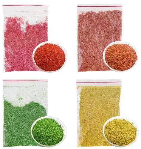 Attuslla 4 Farbe Scenics Blätter Modell Landschaft Laubstreu Modelle Simulation Blätter Simulation Verlässt für DIY Eisenbahn Feengarten Diorama Landschaft Landschaftslayout