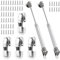2 Stück Hydraulic Gasdruckfeder, 100 Nm/10 kg Gasdruckdämpfer, Leise Scharniere,Möbeltür Gas Strut Lift Schrank Dämpfer,Geeignet für Küchentüren, Schränke