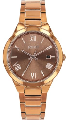 Joop! Armbanduhr Damen Quarzuhr Analog, mit Edelstahl Armband, Blau, 5 bar Wasserdicht, Kommt in Uhren Geschenk Box, 2037676