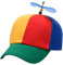 Propeller Mütze Unisex Baseballmütze Propellerkappe Bunte Propellermütze Hubschraubermütze Hubschrauberkappe Baseball Cap für Erwachsene & Kinder Partyhüte Lustige Hüte Sombrero Hut (Blue, One Size)