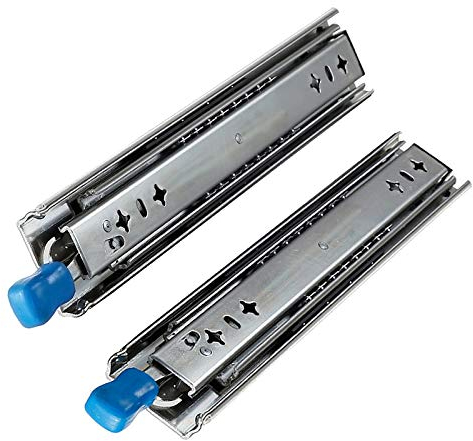SWAYVES 1 Paar Schubladenführungen, Robuste Schubladenführungen, Kugellagerführungen Mit Vollauszug, Seitlich Montierte Schrankführungen/1300Mm(52Inch)