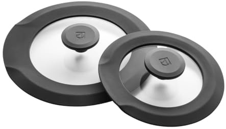 Electrolux Dampfdurchlässiger Deckel in kleinen und mittleren E9HOSM, Umleiten mehr Dampf und os direkt in den Lüfter, Für eine sauberere Küchenluft, Für Induktionskochfelder, 2 Stück