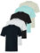 BRAND KRUZE Mens T-Shirt Regular Fit Plain Cotton Tee Crew Neck Top Casual Short Sleeve T Shirt KZTS138 Tshirt BLK/Gry/Sky/NVY/WHT M (5 Pack)