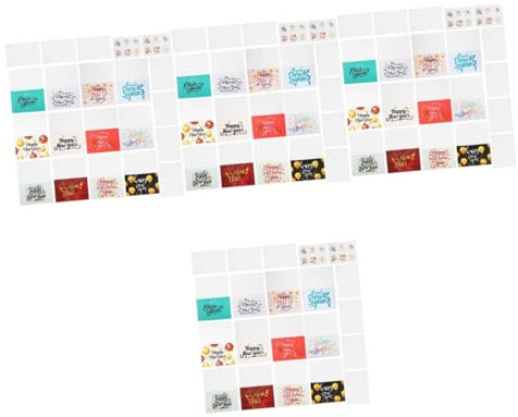 STOBOK 4 Sätze Neujahrs Karte Neujahrskarten 2024 Frühlingsfestkarte Weihnachtskarten Geschenkkarten Chinesische Neujahrskarten Festival-einladungskarten Segenskarten Papier