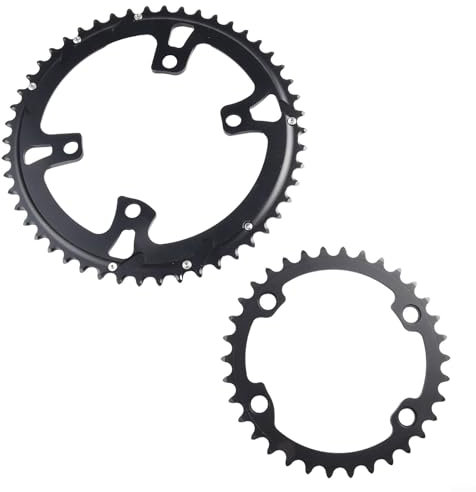 YUANGANG 2 platos (34/36/39T +50/52/53T) AL7075 plato de bicicleta para 105 R7000 R8000 DA9100 (50-34T)