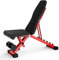 DZYHFCO Zusammenklappbar Home Fitness Gym Hantelbank Drücken Einstellbare Hantelbank Faltbare Hantelbank Sit-Up Bank Bankdrücken Hantelbank Funktion Fitnessbank Übung Workout
