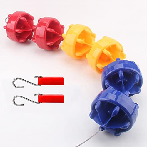 Kit de flotador de cuerda de piscina, divisor de piscina para extremos profundos y poco profundos, línea de nailon/línea de alambre de acero, incluye gancho flotante, equipo de piscina de 7 m, cuerda
