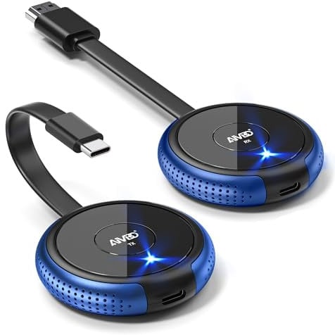 Wireless HDMI 4K, USB C to HDMI Wireless Transmitter and Receiver 5.8G Funk Type C Sender, Drahtlos übertragen für Streaming Video von Laptop, PC, i-Phone, Tablet zu TV, Projektor - 165FT/50M