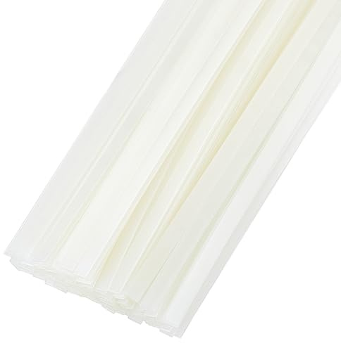 BENECREAT 120 pz Strisce Adesive Termiche WhiteSmoke, Strisce Adesive per Rilegatura di Immagini Termiche Lunghe 285x6mm per Album, Artigianato, Libri di Testo, 1mm di Spessore