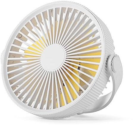 JSGHGDF Ventilador de trípode de 2000 mAh al aire libre, iluminación de camping, ventilador eléctrico con luz USB, ventilador de escritorio multifunción