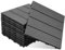 ISOISL 55er Set WPC Terrassenfliesen, 30x30cm Balkonfliesen Klickfliesen, WPC Fliesen für 5m², Bodenbelag mit Drainage, Terrassendielen Wasserfest Korrosionsbeständig, für Balkon Terrasse, Anthrazit