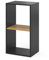 Vicco Bücherregal Tomy, Anthrazit/Goldkraft Eiche, 40 x 74 cm mit 2 offenen Fächern