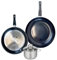 ELO 9737350 Batterie de cuisine 3 pièces, Ensemble de 2 Poêles de cuisson 28 et 32 cm et 1 faitout 14 cm Elo Prima Brillant, inox, induction