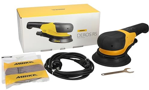 Mirka DEROS RS 600 Ponceuse rotative pour bois et béton Ø 150 mm Moteur 750 W 700-2500 tr/min Design léger (1,8 kg) Connectivité Bluetooth