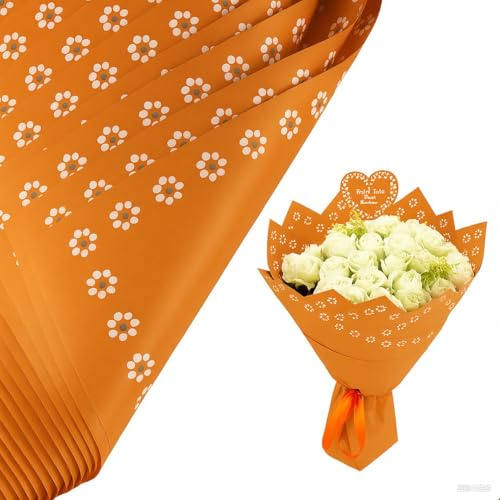 Duiah Geschenkpapier mit Blumen (Kaffee)