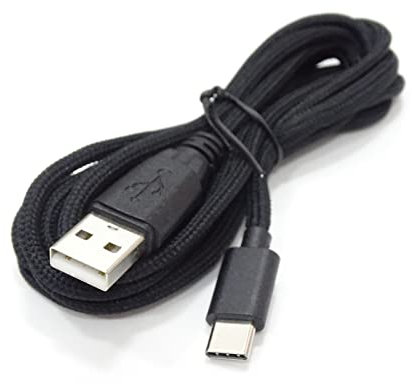 TSMORY Cable de carga de nailon de PVC USB tipo C cable de repuesto para teclado