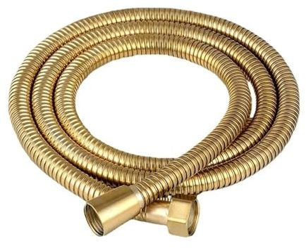 Edelstahl Dusche Schlauch Wasserhahn Schlauch Flexible Dusche Schlauch Dicke Silikon Bad Dusche(Gold,3.0M)