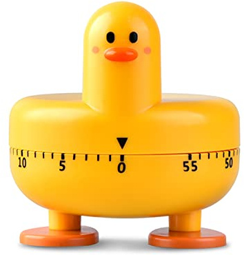 Minuteur mécanique de cuisine rotatif pour étudiants - Aspect canard