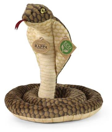 Rappa Plüsch Kobra Schlange umweltfreundlich 127 cm Spielzeug Kuscheltier