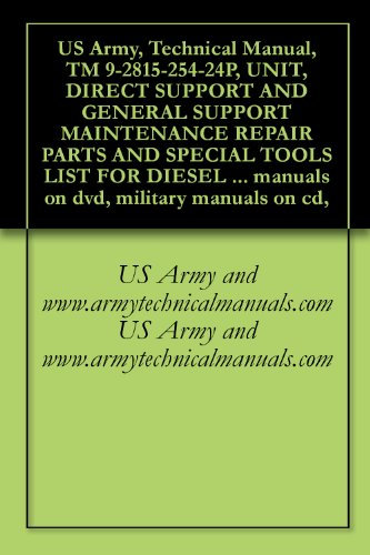 US Army, Technical Manual, TM 9-2815-254-24P, UNIT, DIRECT SUPPORT AND GENERAL SUPPORT MAINTENANCE REPAIR PARTS AND SPECIAL TOOLS LIST FOR DIESEL ENGINE, ... manuals on dvd, military manuals on cd,
