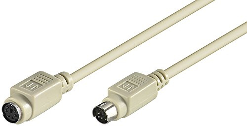 PS/2 Tastatur- / Maus-Kabel PS/2 Stecker PS/2 Buchse 2m grau