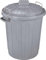 Curver K&Bz Barril para Comida Con Tapa Abfalltonne Oscar 40x35x45cm in grau, Plastik, 40 x 35 x 45 cm