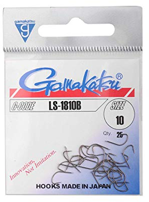 Gamakatsu Angelhaken - Plättchenhaken Einzelhaken LS-1810N, Hakengröße:8