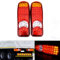 HEHEMM 46 LED Stop Lichter Rückleuchte Schwanz Indikator Nebel Lichter Reverse Auto Ampel Bremslicht Heckleuchte Rücklicht Kontrollleuchte Nebellichter Äußeres Licht für Van Anhänger LKW (2 Stücke)