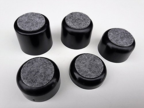 8 Stück Möbelfuß mit Filzgleiter rund Ø50mm, Höhe 15mm, stabile Ausführung