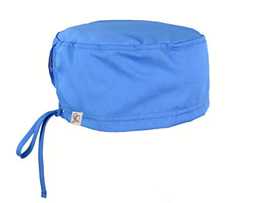 JONATHAN UNIFORM Unisex OP Haube Chirurgische Kappe mit Frottierpad, OP Hauben Damen Herren Arzt Kopfbedeckung für Altenpflege Zahnarzt Klinik (Blau)
