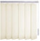 Sonnenschutz-HH® - Lamellenvorhang creme lichtdurchlässig - Breite 200 cm x 150 cm Höhe - Lamellenbreite 127mm Vertikaljalousie Vertikalanlage Schiebevorhang