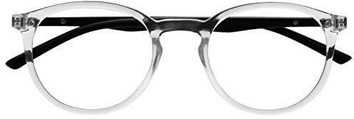 OPULIZE Met Blocco Luce Blu Occhiali Da Lettura Computer Gioco Chiaro Nero Uomo Donna Cerniere Molla B60-C +3,50