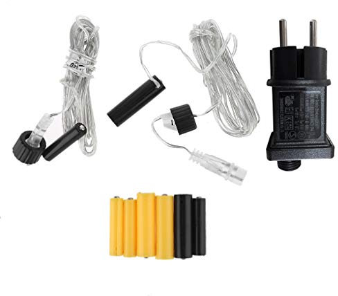 Youlin Adaptateur D'alimentation Pour Prise UE D'éliminateur De Batterie (1 Jeu) Un Seul Jeu AA + AAA De Fausses Piles Mixtes