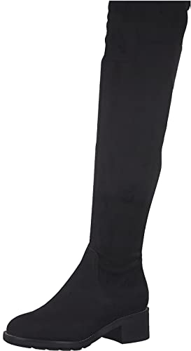 Tamaris 1-1-25507-27, Stivale sopra Il Ginocchio Donna, Black, 40 EU