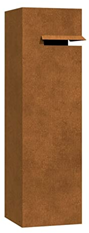 Briefkasten, Design Standbriefkasten Corrus aus Cortenstahl - Bravios