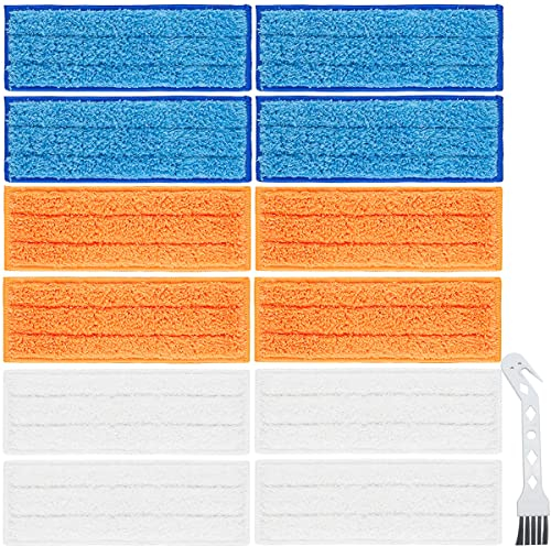 QAQGEAR Almohadillas de Limpieza de Microfibra Lavables para iRobot Braava Jet 240 241 245 250 Robot Mop, Almohadillas de Barrido en seco húmedo Reutilizables