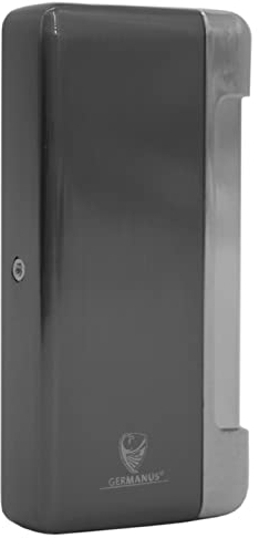GERMANUS Jetflame Feuerzeug Classic, Dunkles Silber
