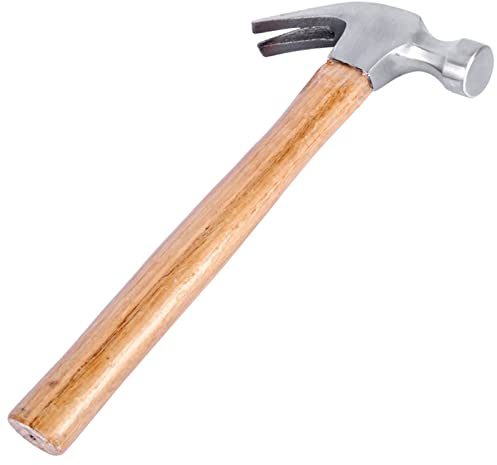 FFXN 1 Pcs klauenhammer Holzgriff, Personalisierter Hammer, Zimmererhammer Holz, Stahlhammer, Hochwertiger Stahlkopf, Bequemer Holzgriff, 33 cm/13 in