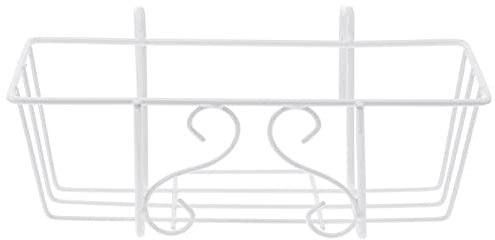 Housoutil Support De Pot De Fleurs en Fer pour Balustrade Support De Jardinière Facile À Utiliser Style Naturel