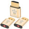 HDMI Dummy Plug 4K Headless Ghost Display Emulator Kompatibel mit Windows Mac OSX Linux Unterst黷zung 4kx2k 1080x2160 f黵 Computer Desktop 4K-3P
