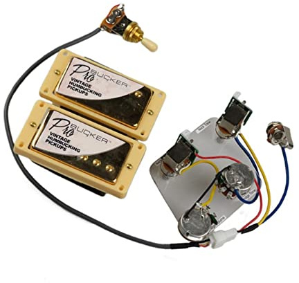 Micros Humbucker Alnico 5 Faisceau De Câblage Push/Pull Micros Guitare Électrique pour Gibson pour Epi Pickups Set pour Guitare électrique (Color : 01)