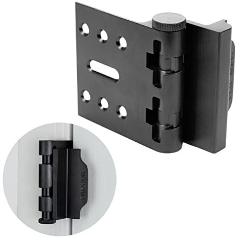 FlipLok - Cerradura de puerta de alta seguridad, 10 veces más fuerte que un cerrojo, cerradura de teclado, negro, sin llave