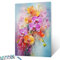 Tucocoo Orchideen-Malen-nach-Zahlen-Set mit Pinseln und Acrylpigmenten auf Leinwand, Gemälde für Erwachsene, bunte Blüten, Kunst, Bastelprojekt für Heimdekoration, Geschenke, 40x50 cm (DIY gerahmt)