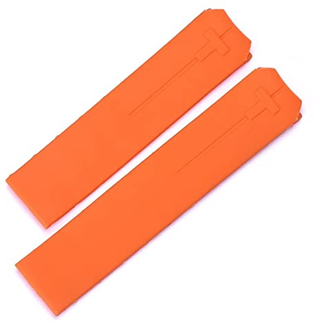 EZZON Tissot T-Touch T013 T047 Bracelet de montre en caoutchouc de silicone souple 20 mm Noir Orange Sport étanche T091 T013420A