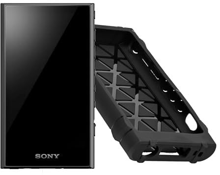 Sony NW-A306 Walkman A Series High-Resolution Digital Audio Player (Black) with Rugged Hardshell Case Bundle (2 Items)