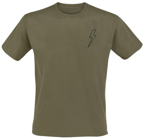 AC/DC High Voltage Männer T-Shirt Oliv Band-Merch, Bands, Nachhaltigkeit